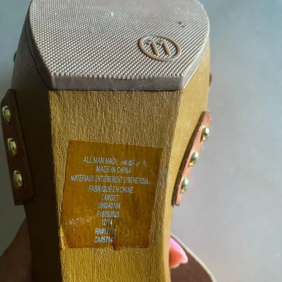 Mossimo Supply Co. Brown Platform Sandals - Picture 7 of 12